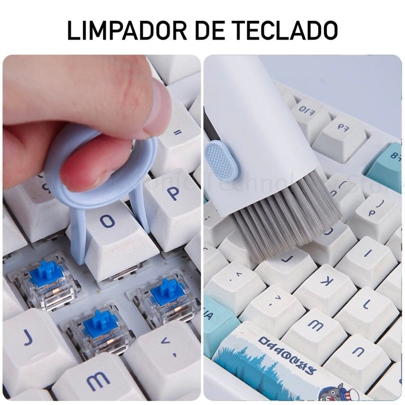 Escova de Limpeza para Teclado e Celular CleanPro 7 em 1